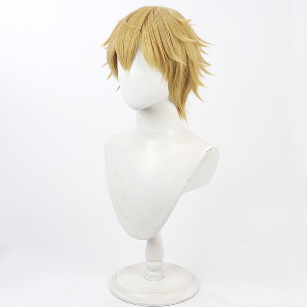 LAOBAO Ex Albio Cosplay Heroic Blonde Short Costume Disguise Wig for and Events Wig, Hair, Accessory, Heat-Resistant, Parties, Costumes, Festivals,