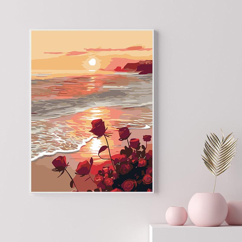 40X50Cm Diamond Painting Large Size Diamond Sticker Bedroom Living Room Decorative Painting With Photo Frame