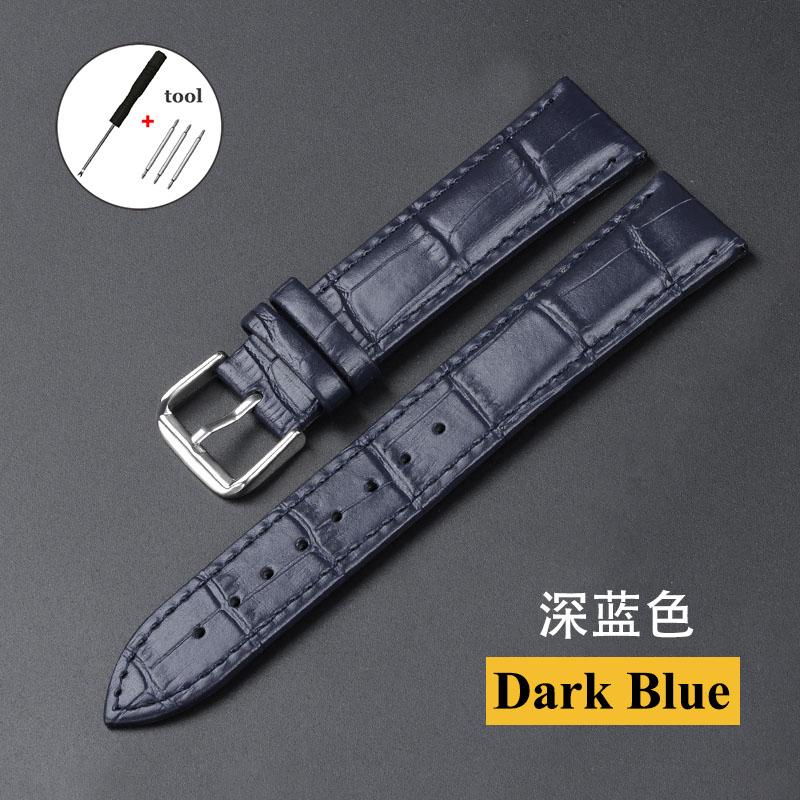 Echtlederarmband aus Rindsleder für Seiko für Tissot Herren- und Damen-Universal-Uhrenarmband 12 13 14 15 16 17 18 19 20 21 22 24mm