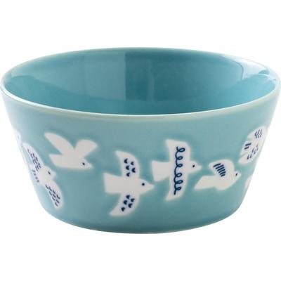 Minoru Pottery [PLANTAREE-vogel-] 130-Pack Bowl, Kingfisher