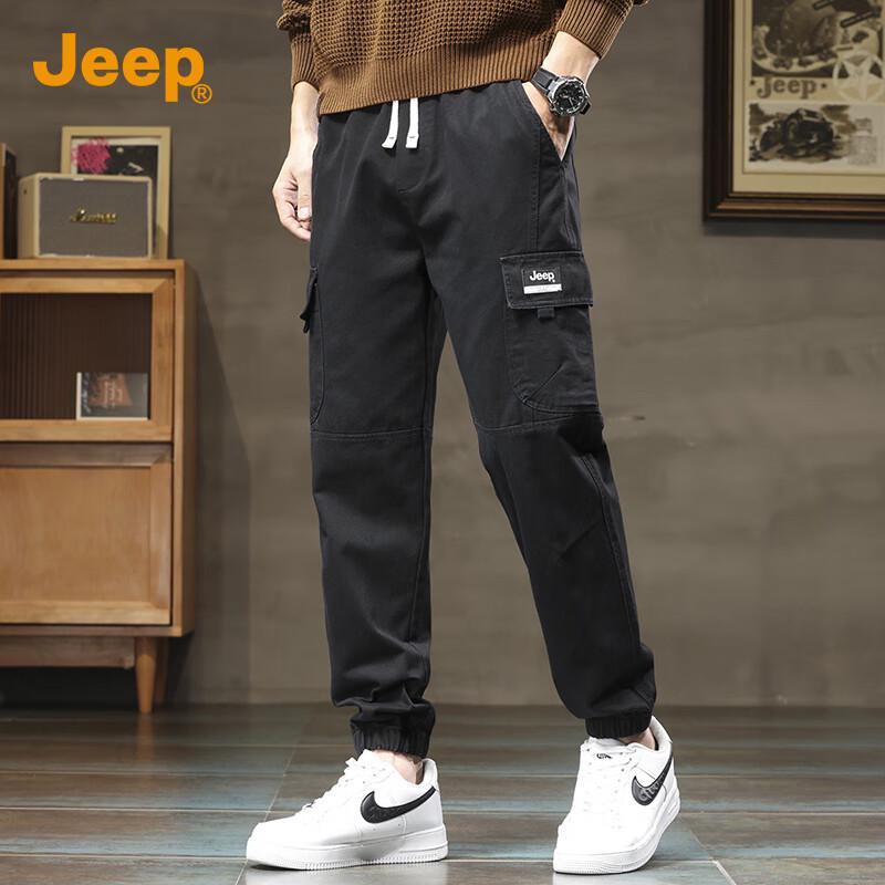 JEEP Men's Loose Fit Cotton Jogger Pants