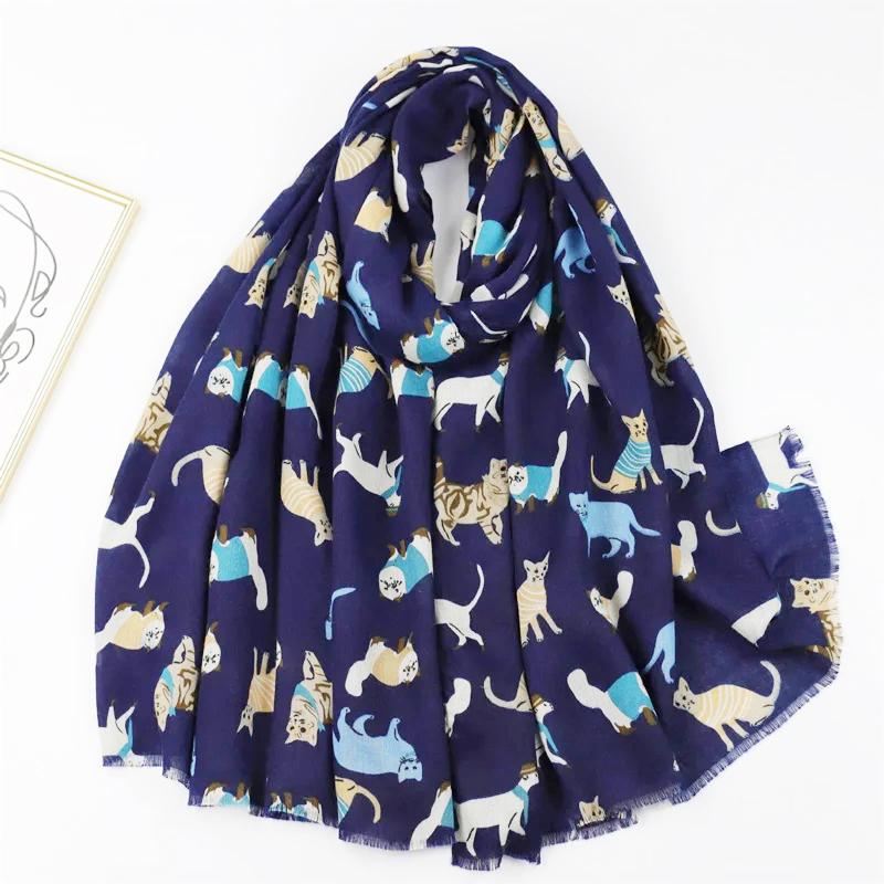 2024 New Fashion Print Ladies Women Scarf Female Cotton Linen Shawl Tassel Four Seasons Muslim Hijab Wrap 90*180cm