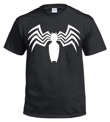 VENOM SPIDER T-Shirt Spiderman Games Marvel DC Deadpool Gym Top Xmas Gift Print