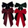 Horquillas de Pinza con Lazo de Terciopelo Vintage para Niñas Boda Cinta Larga Pinza Coreana para el Cabello Accesorios Fiesta de Navidad pelo