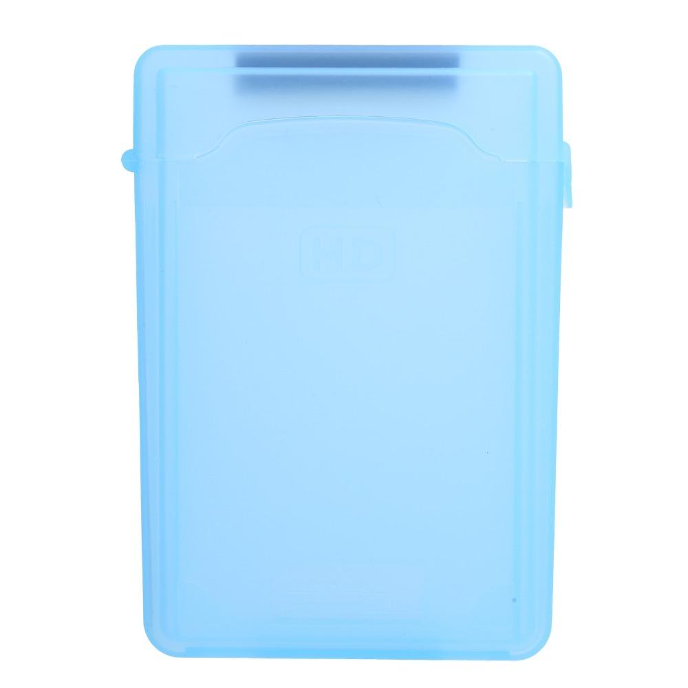 

3.5in Hard Disk Protection Box ABS Transparent Not Inclube Hard Disk Hard Disk Protector Storage Box Waterproof Anti Static синий