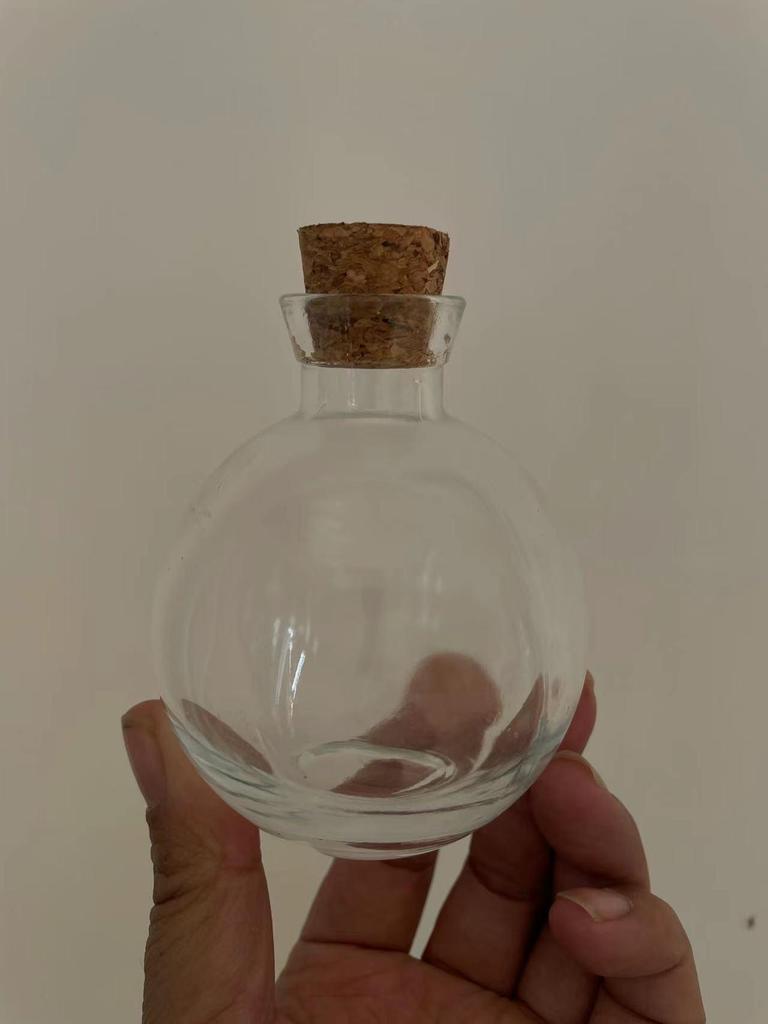Round Ball Stopper Drift Bottle - 250ml, 200ml, 120ml - Ideal for Wishes, Beverages, Crafts