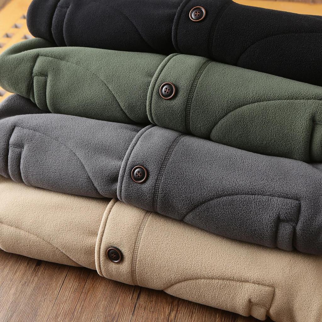 2026 New Style Double-Sided Fleece-Lined Baseball Jacket - Unisex Thickened Warm Outerwear for Autumn/Winter