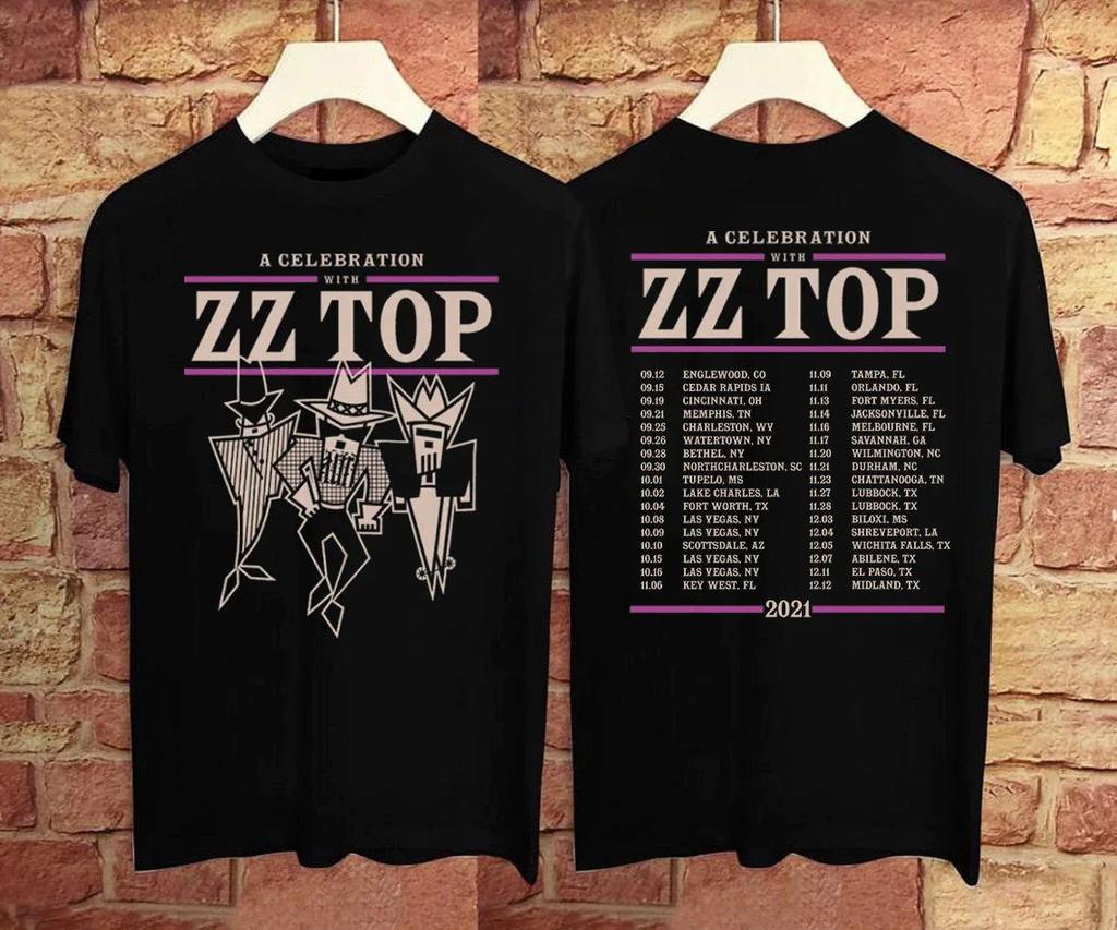 Zz Top 2021 Tour Tshirt A Celebration With The Band All Sizes