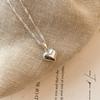 Adjustable Heart Pull Chain Pendant Necklace For Women Minimalist Summer Accessory Versatile Layering Choker