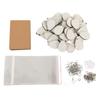 Sublimation Earring Blanks Set 250 Pcs Water Droplets Earring Pendant Ear Hook Cardboard Thermal Transfer Earrings Set