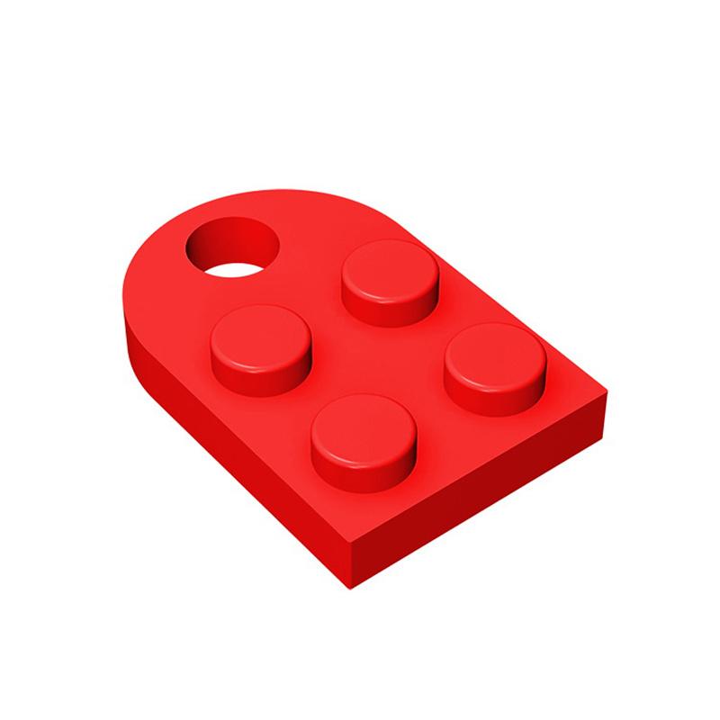 50PCS 3176 Plate Modified 2 x 3 with Hole Bricks Toys For Technical MOC Buildings Blocks Compatible High-Tech Gift