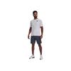 Under Armour Solid Color Elastic Training Shorts Men Bottoms Grey 1374765-044