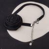 Fashionable Flower Choker Necklace Trendy Rope Necklace Gothic Clavicle Chain