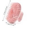 Soft Silicone Shampoo Brush Dandruff Removal Head Scalp Massager  Travel Use