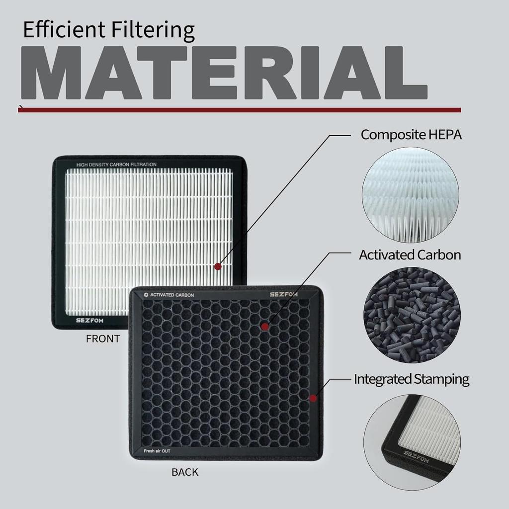 Cabin Air Filter For Toyota 4Runner Highlander RAV4 Tundra Camry Corolla Prius Sienna Avalon (2010-) Lexus ES RX NX Subaru Outback,Dual Layer Air