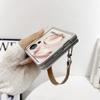 Retro Color Collision Phone Case For Honor Magic V Flip Hand Strap Protective PC Hard Shell Magic V Flip Back Cover
