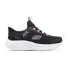 Skechers Slip-Ons Leather Fashion Versatile Shock-Absorbing Breathable Low-Top Outdoor Shoes Kids sneakers 303690L-BLK