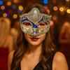 Party Cosplay Props Glitter Mask Plastic Venice Mask Simple Halloween Masks  Photo Prop