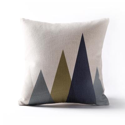 Nordic Fashion Black Geometry Pillow Cover Geometric Triangles Deer Cushion Home Decorative Pillowcase Office Sofa