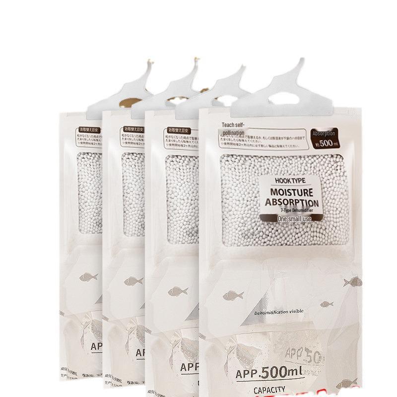 Hanging Dehumidifying Desiccant Bag - Moisture Absorber for Dormitories & Wardrobes