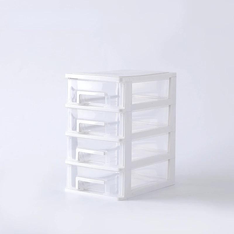 2345 Layers A4 Paper Document Storage Box Transparent Plastic Desktop File Sundries Drawer Makeup jewelry Storage Organizer S 2-layer белый 4950₽