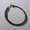 Autumn And Winter New Brown Glass Beaded Ot Buckle Collarbone Chain Fashion Commuting Must Enter Niche Fashion Simple Necklace Women