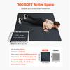 VEVOR 0.56 Inch Thick Gym Floor Mats, 25 Tiles Rubber Top with EVA Foam, 25" x 25" Gym Flooring Workout Mats with 100sq.ft Coverage