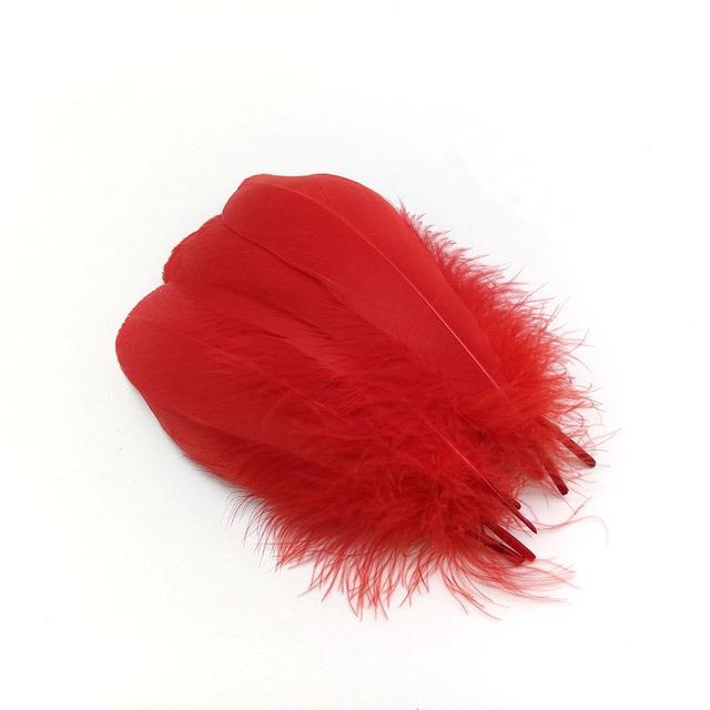 20pcs /Lot Goose Feathers For Crafts Diy Pluams Jewelry Making Wedding Clothing Decoration Accessories Needlework Plumes 15 .20cm