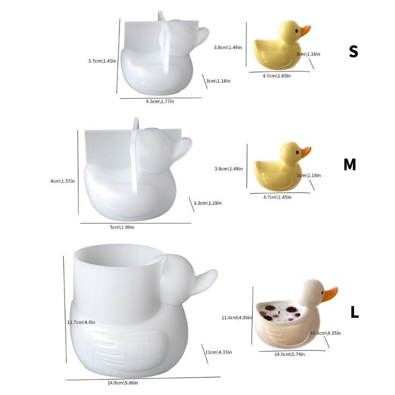 Flexible Silikon-Kerzenhalterform für dekorative Enten-Designs Zubehör für Weihnachten und festliche Anlässe