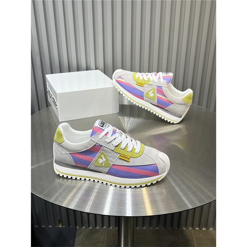 Summer new color matching breathable canvas board shoes trendy lightweight soft sole sports and leisure kl