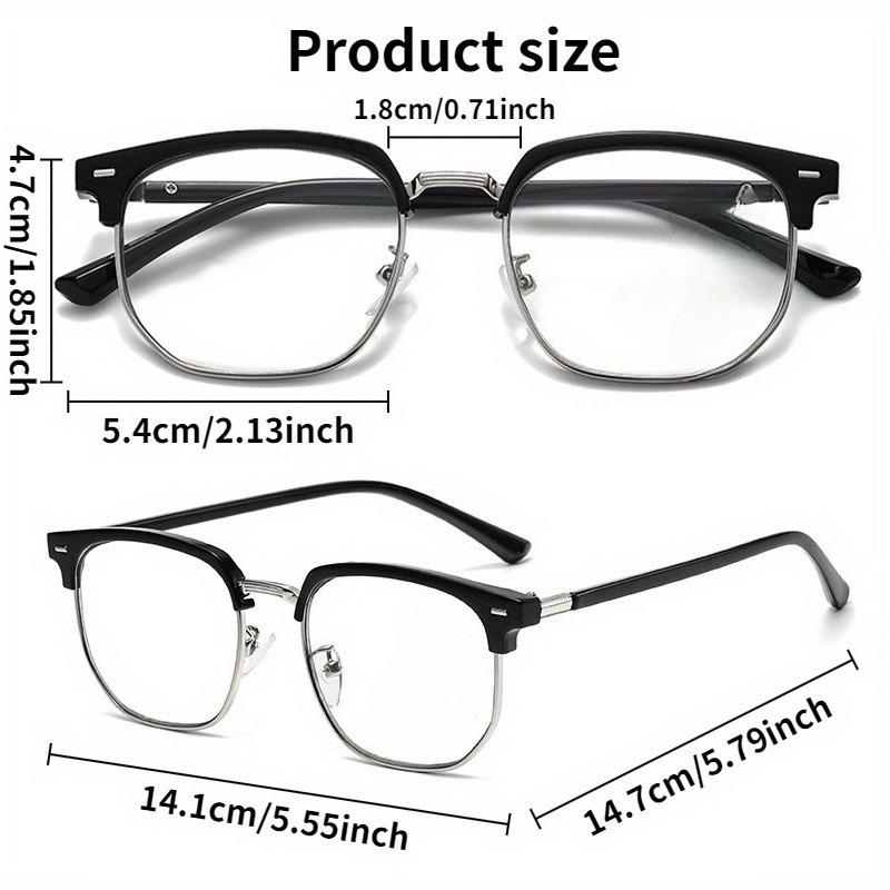 2PCS Anti Blue Light Pochromic Glasses Suitable for Computers Driving and Daily Wear Y2K Fashion Glasses for Both Men Women