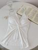 Women's Sexy Lace Halter Top with Padded Bust - Slimming Faux Two-Piece Versatile Tank