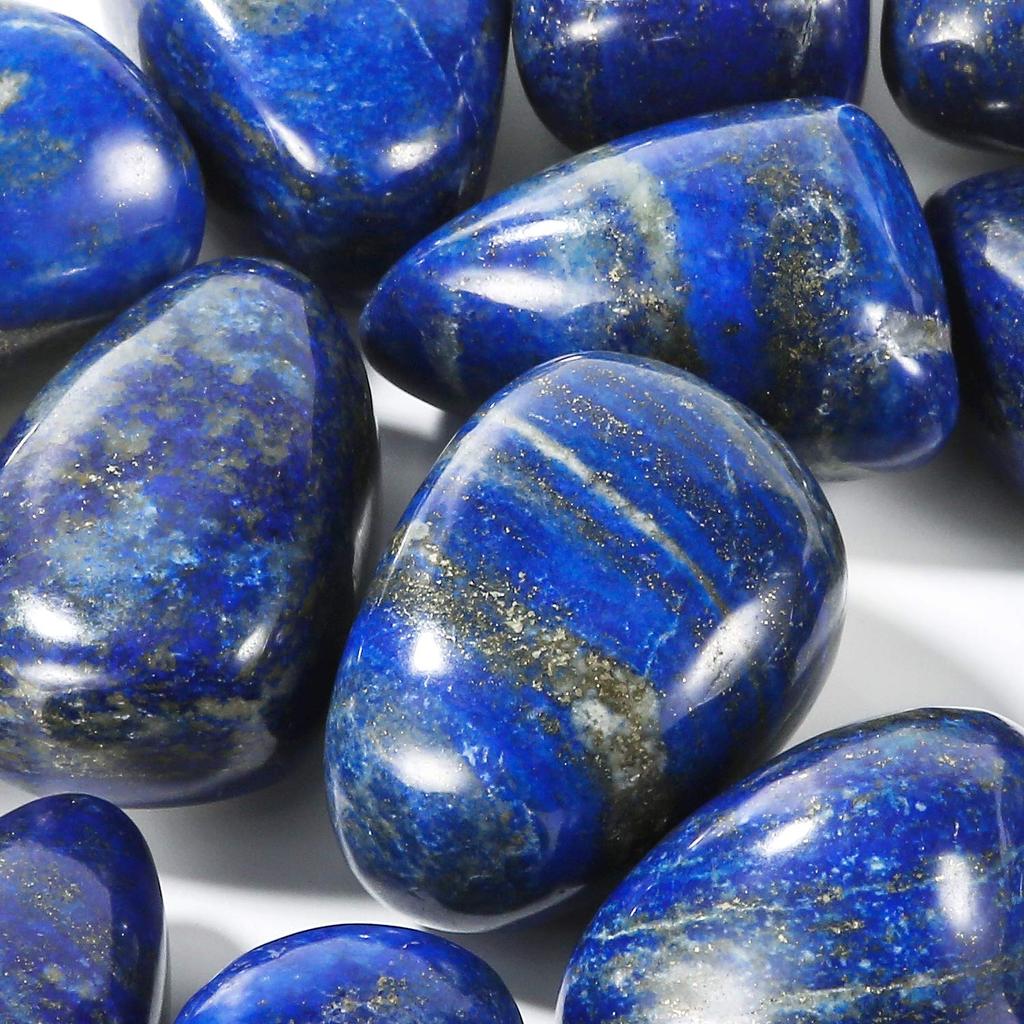 EnergyPower Lapislazuli Pflasterstein 30mm bis 40mm Groß AAA Hohe Qualität Naturstein Hochwertiger Kies Kiesel König der Kraftsteine Lapis Dezember