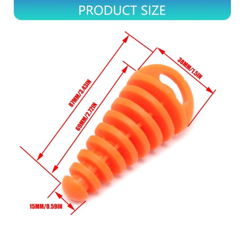 Rubber Exhaust Protectors For Motorcycle And ATV Prevents Condensation In Pipe During Storage Universal Fit 14.7-37.8mm
