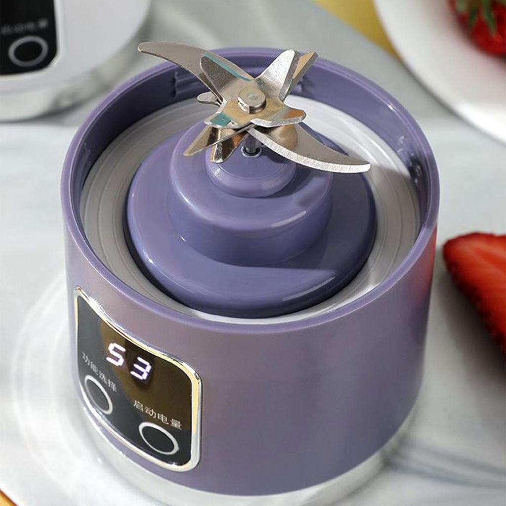Freshly Juice Maker Digital Display Electric Juicer Cup USB Rechargeable Handy for Workouts Travel and Small Kitchens