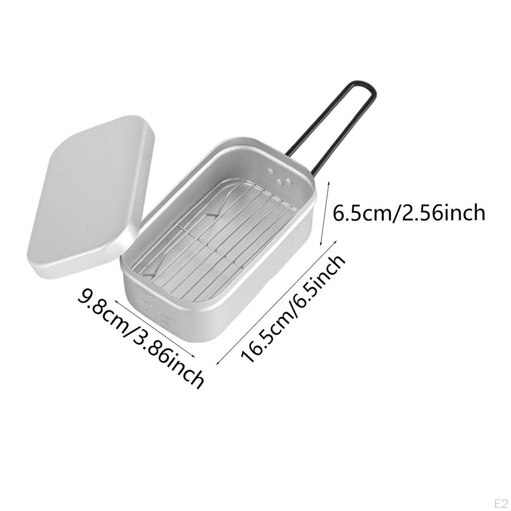 Camping Bento Box Kettle Set Easy To Clean Kitchenware Tea Pot Water Boiler for Fishing