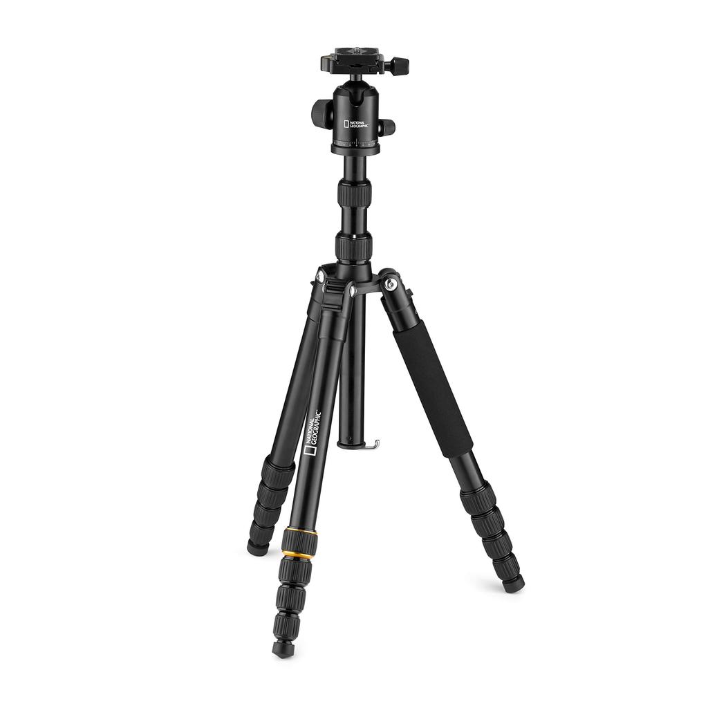 National Geographic Travel 5 Twist Convertible to NGTR002T Tripod, Aluminum, Sections, Lock, Compact, Monopod,