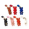Trendy Rabbit Leather Bag Accessory Contemporary Rabbit Leather Purse Hanging Accessory For Casual Or Social Event