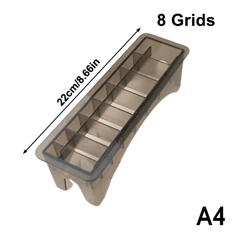 8/10 Grid Hair Clipper Storage Organizatier Box Limit Comb Hair Clipper Storage Hair Salon Tool Special Accessories