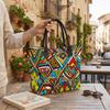 Colorful Geometric Print Tote Bag Large Capacity Casual Shoulder Bag for Daily Shopping Travel Women Fashion Handbag