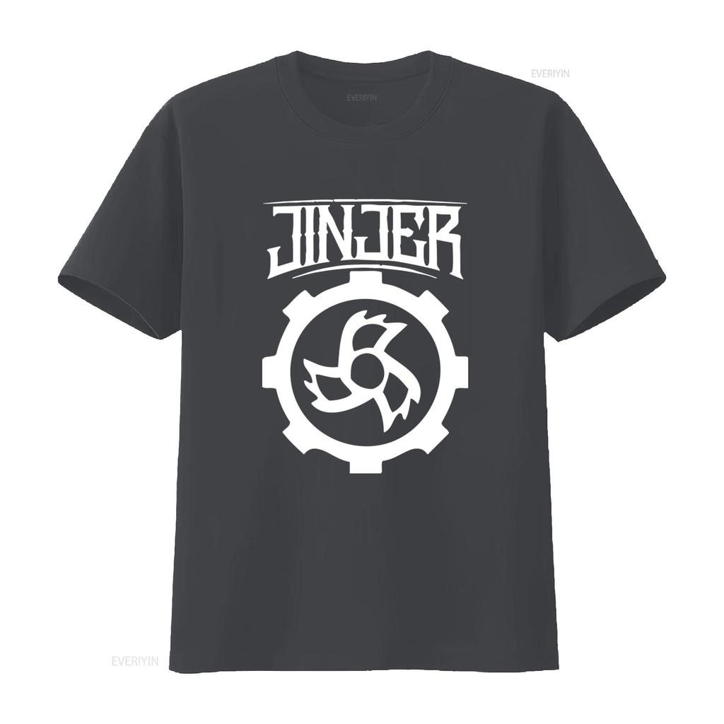 NWT Jinjer Metalcore Progressive Metal Rock Band Music Retro Logo T Shirt S 3XL Long vintage Washed Casual Unisex Stylish