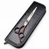 Foarfecă de tuns cu mâner din lemn de santal de 7,0 inch, păr Nimpson, Foarfecă plată, Foarfecă pentru breton, Foarfecă subțire, Vg10