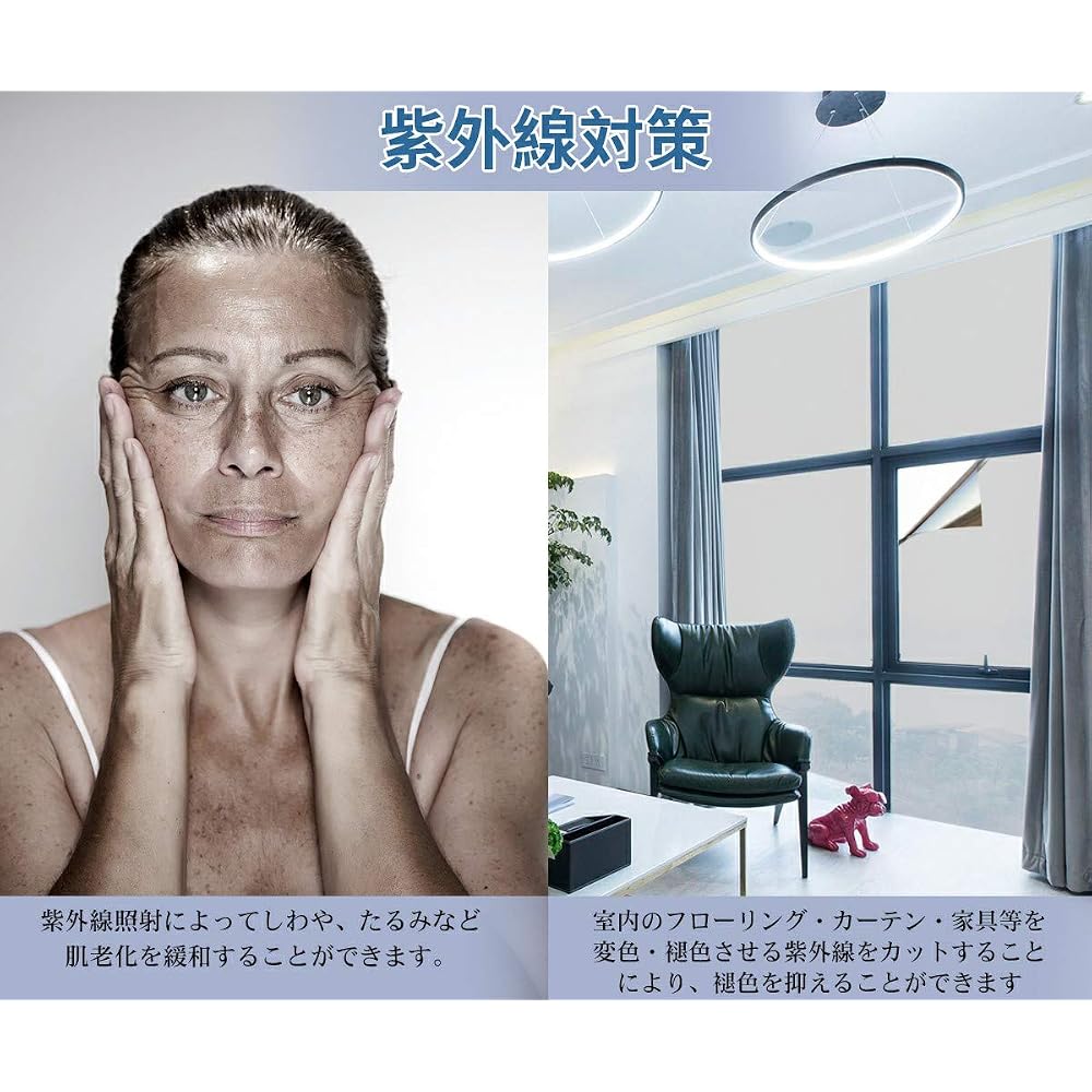KTJ Window Film, Window Insulation and Heat Shielding Sheet, Privacy Film, Window Glass Film, Glass