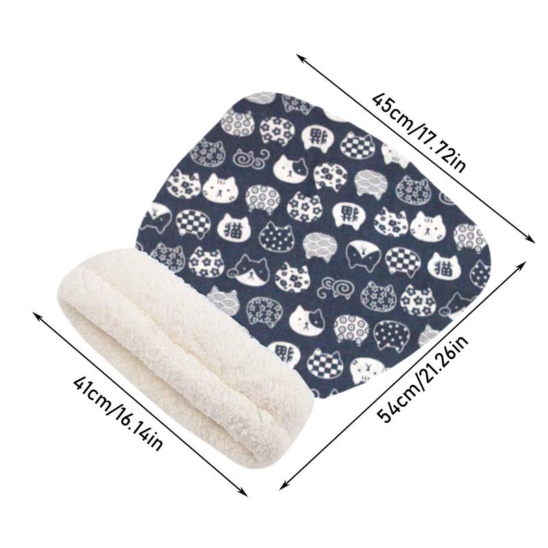 Cat Bed Enclosed Warm Soft Cute Plush Windproof Plush Cat Cave Bed For Outdoor Living Room Winter Cold Weather Family Kitten