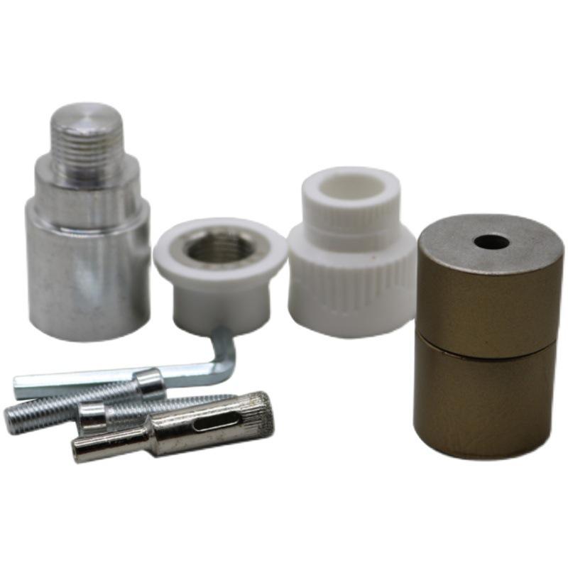 PPR Inner Thread Fitting Remover, 4-Point, 20mm, Extended Die Head, Hot Melt Crack Repair Tool for Water Pipe Threads.