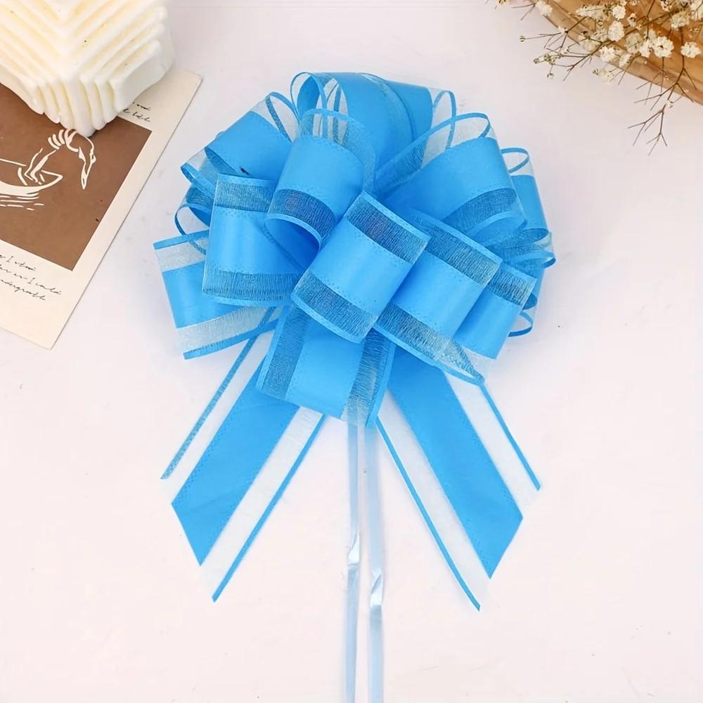 1-20Pcs Large Christmas Pull Ribbons Gift Baskets Boxes Wrapping Weddings Birthday Parties Thanksgiving Ribbon Bows Decorations