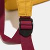 Farbblock-Rucksack mit Fronttasche und gepolsterten Schultergurten