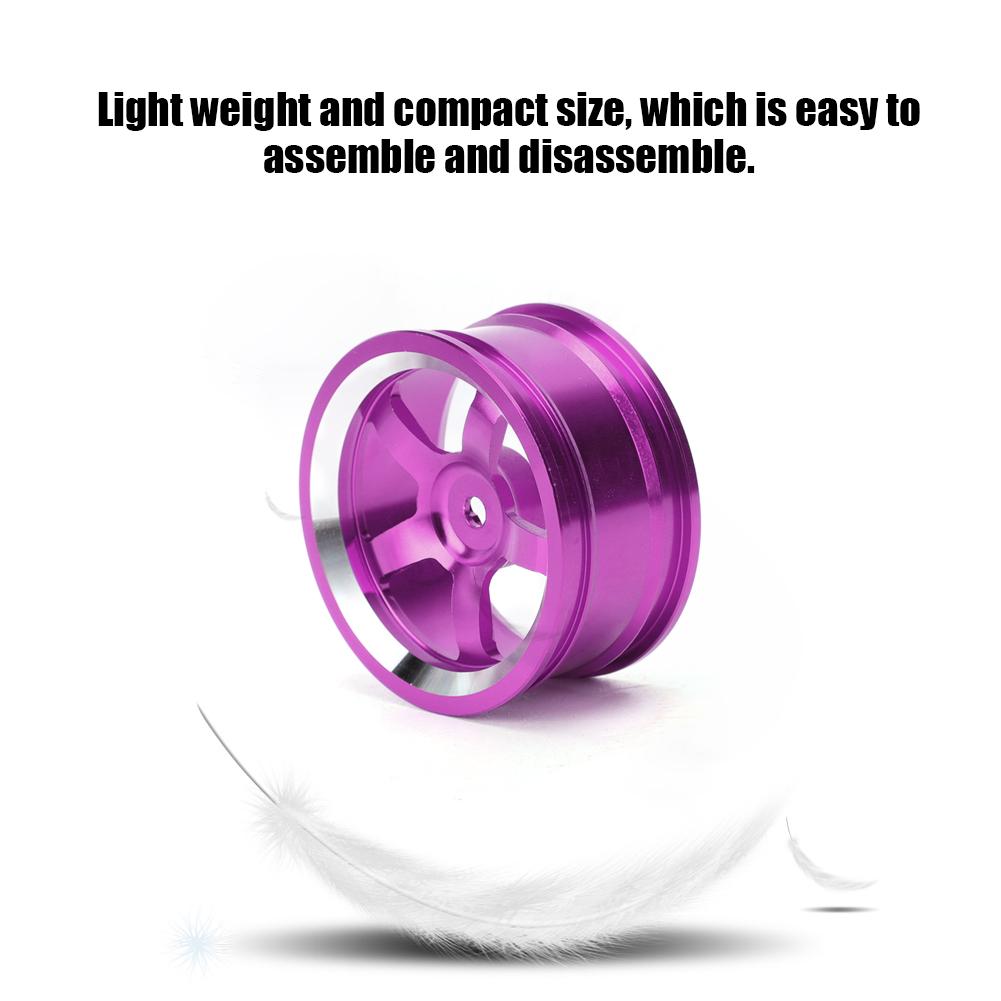 4Pcs 1 10 Aluminum Alloy Wheel Hub Accessory RC Parts Fit for HSP 94123 Touring Drift Car