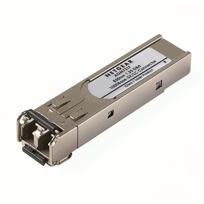 

NETGEAR Prosafe AGM731F Adaptateur Réseau Module Mini GBIC SFP 1 Port 1000SX Short-Range
