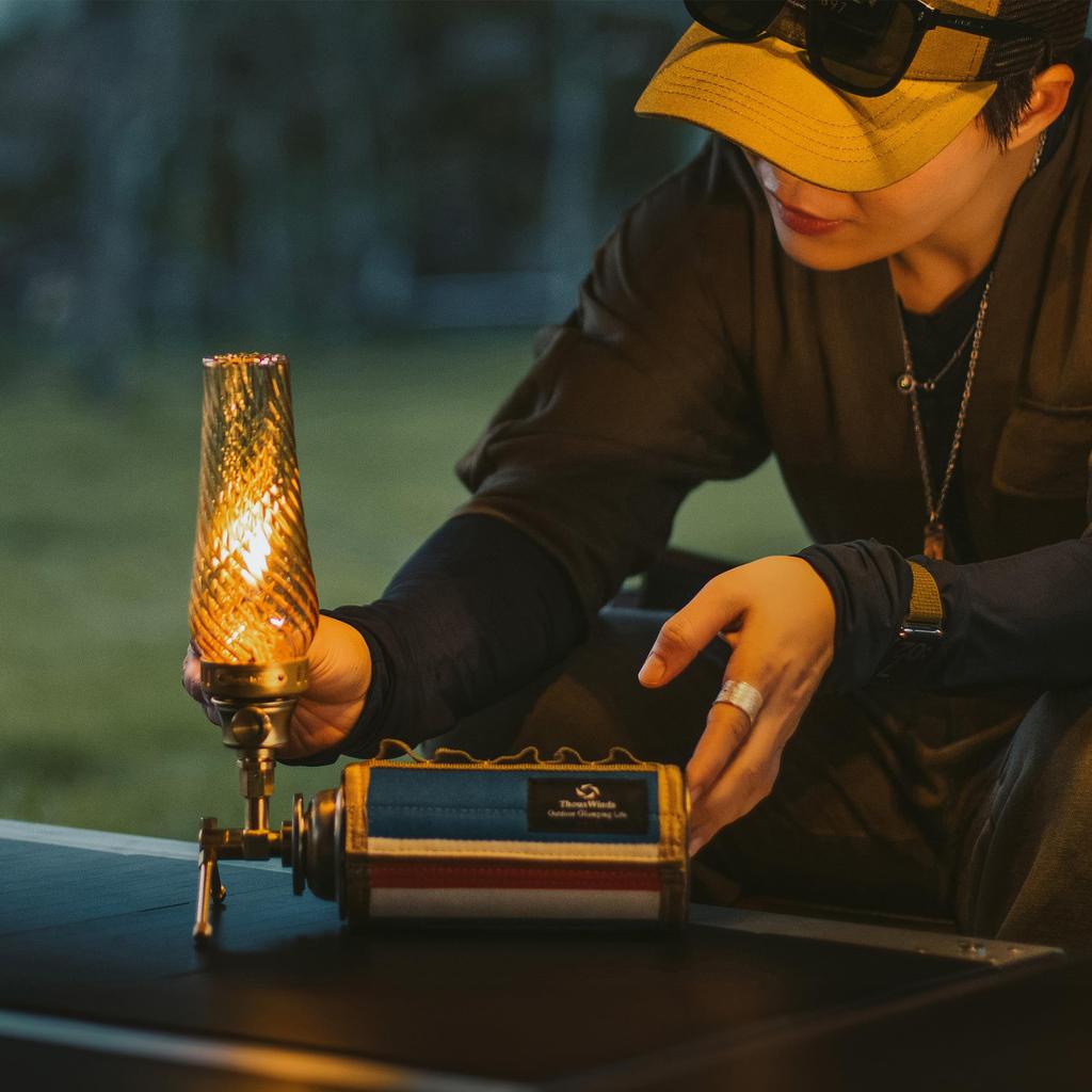 Thous Winds Gas Lantern, Gas Lamp, Candlelight, Outdoor, Camping, Atmosphere